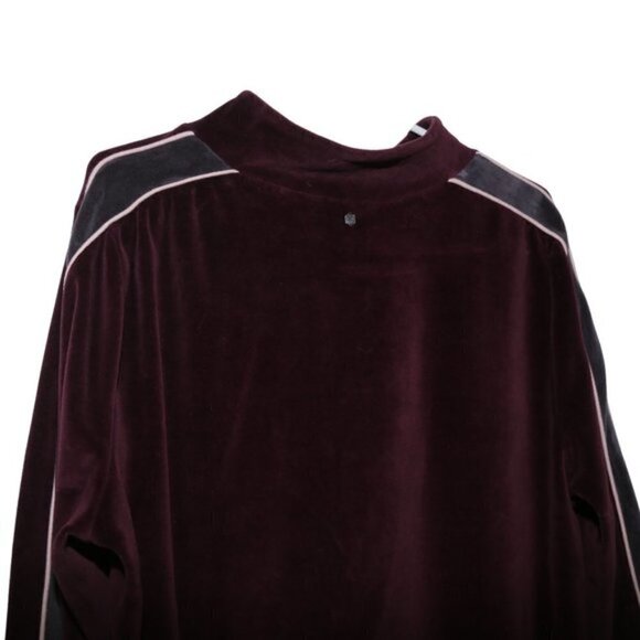 Fabletics Britt Velour Pullover Sweater Half Zip Vintage Style Kate Hudson - Picture 6 of 7